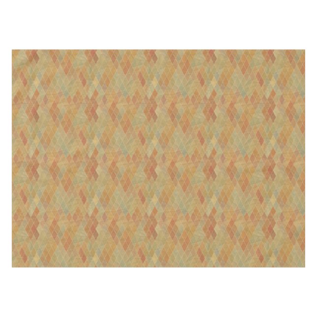 Retro geometric pattern 2 tablecloth (Front (Horizontal))