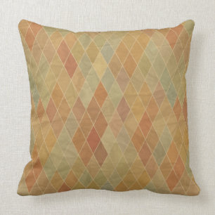 Retro geometric pattern 2 throw pillow