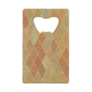 Retro geometric pattern 2 wallet bottle opener
