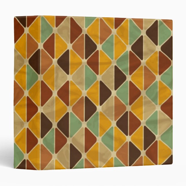 Retro geometric pattern 3 binder (Front/Spine)