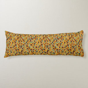 Retro geometric pattern 3 body pillow