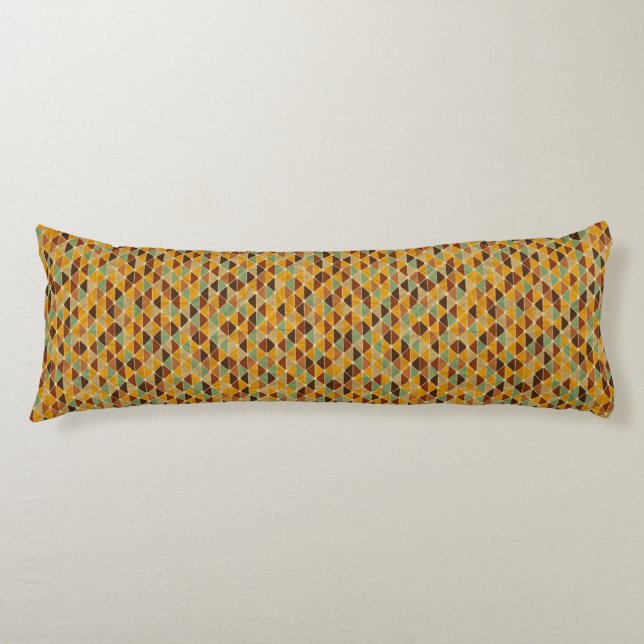 Retro geometric pattern 3 body pillow (Front)