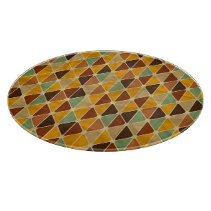 Retro geometric pattern 3 cutting board