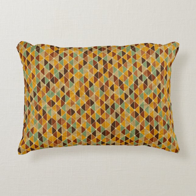 Retro geometric pattern 3 decorative pillow (Front)