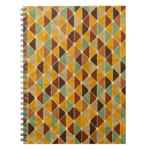 Retro geometric pattern 3 notebook
