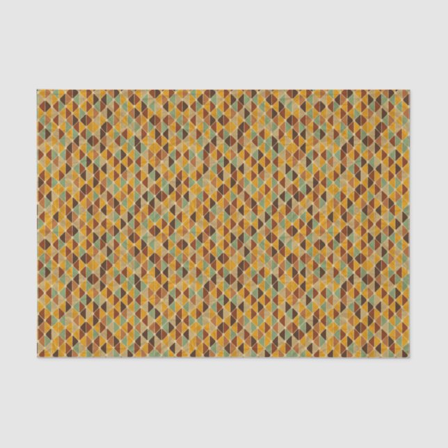 Retro geometric pattern 3 tissue paper (Front)