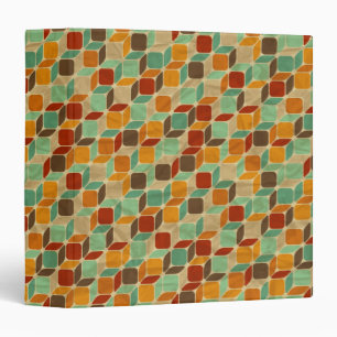 Retro geometric pattern 4 binder