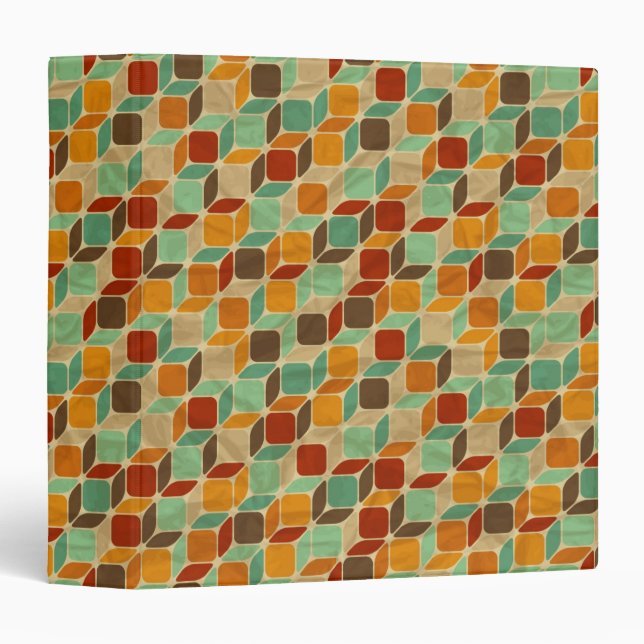 Retro geometric pattern 4 binder (Front/Spine)