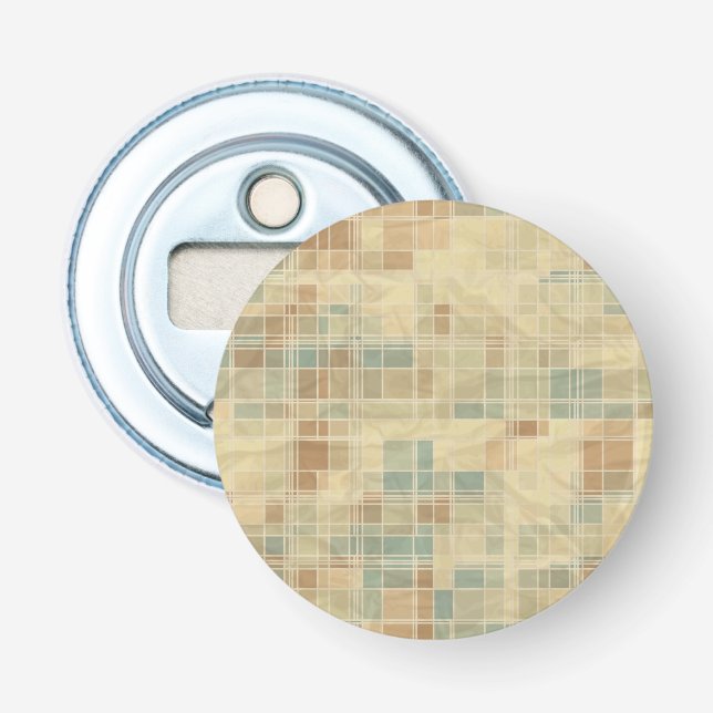 Retro geometric pattern 4 bottle opener (Front)