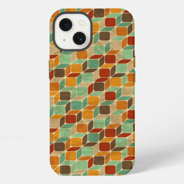 Retro geometric pattern 4 iPhone case (Back)