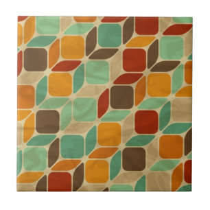 Retro geometric pattern 4 tile