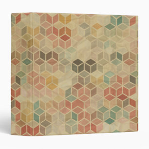 Retro geometric pattern 5 binder