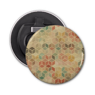 Retro geometric pattern 5 bottle opener