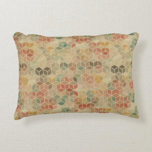 Retro geometric pattern 5 decorative pillow