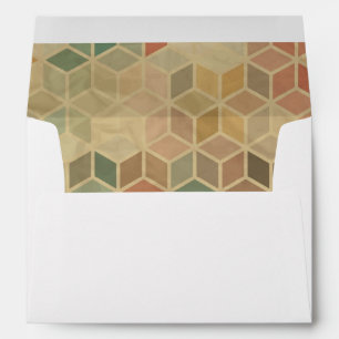 Retro geometric pattern 5 envelope