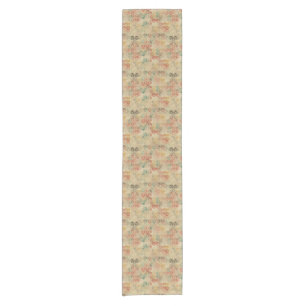 Retro geometric pattern 5 short table runner