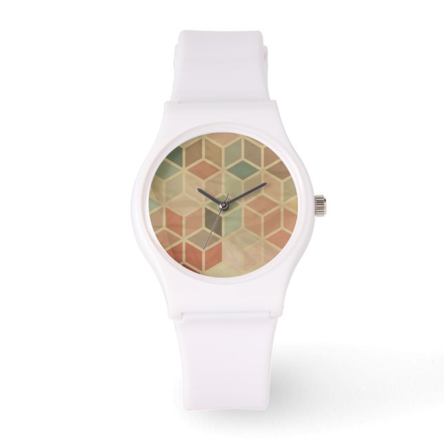 Retro geometric pattern 5 watch (Front)