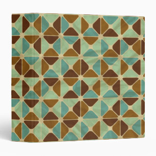 Retro geometric pattern binder
