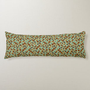 Retro geometric pattern body pillow