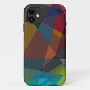 Retro Geometric Pattern Mosaic Abstract Art iPhone 11 Case