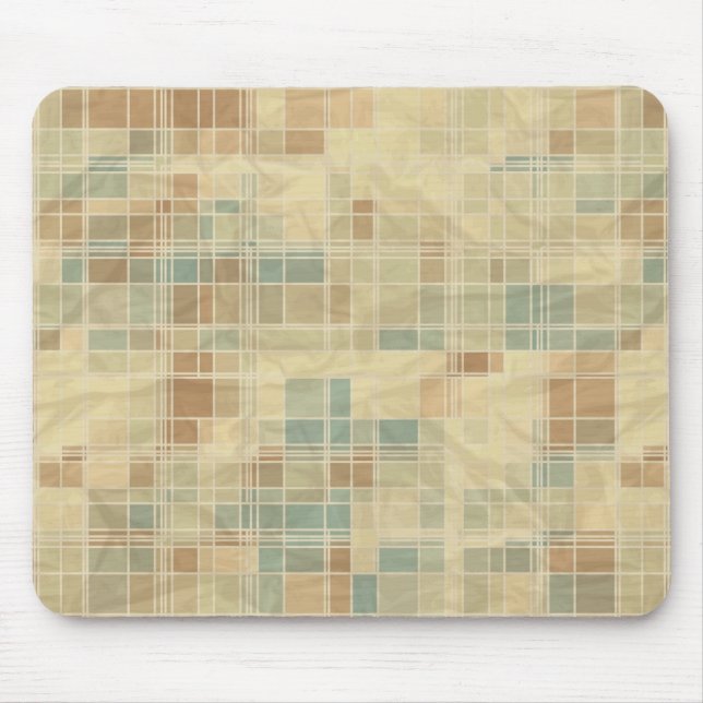 Retro geometric pattern mouse pad (Front)