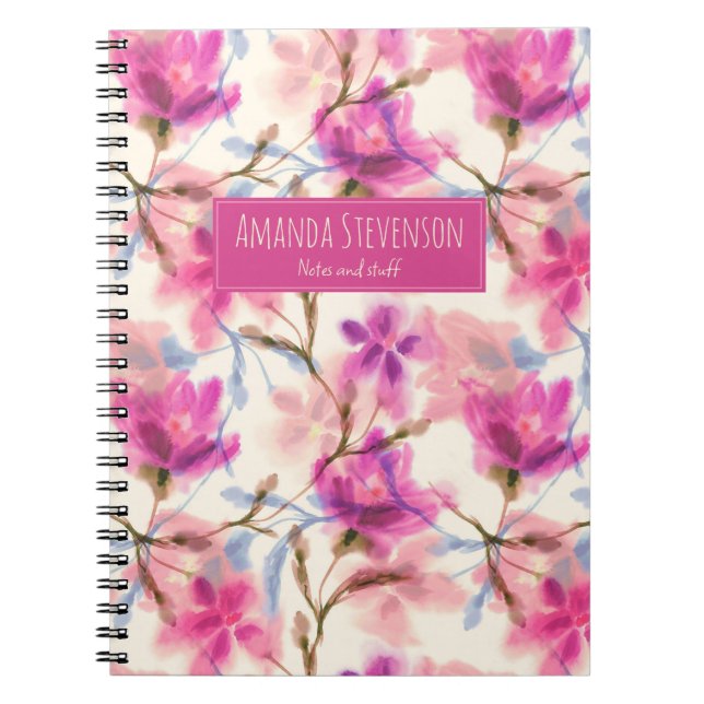 Retro geometric pattern  notebook (Front)