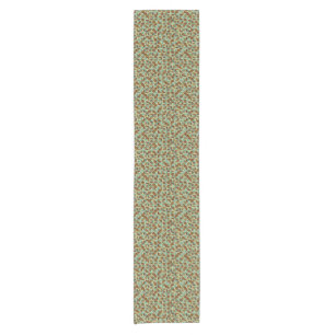 Retro geometric pattern short table runner