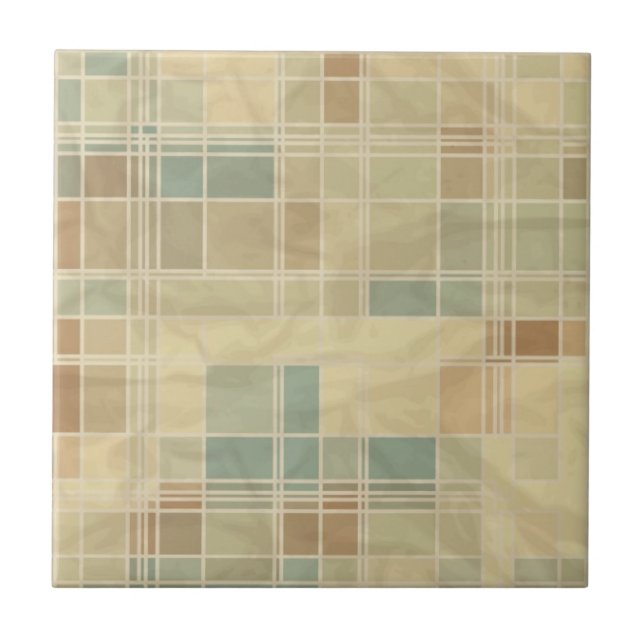 Retro geometric pattern tile (Front)