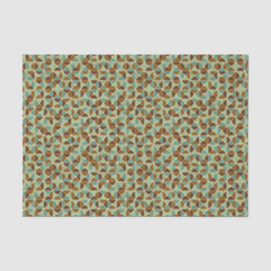Retro geometric pattern tissue paper