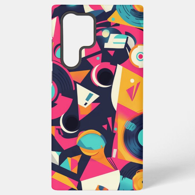 Retro Geometric Phone Case (Back)