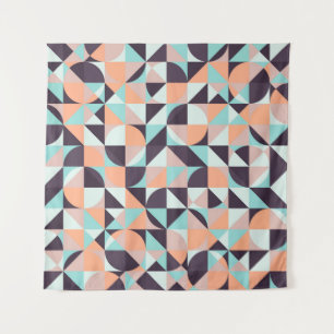 Retro geometric, seamless vintage background tapestry