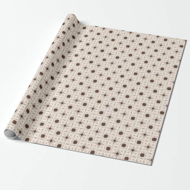 Retro geometry wrapping paper (Unrolled)