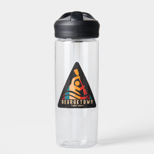 Retro Georgetown Kayaking Water Bottle