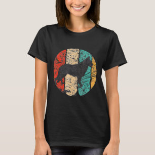 Retro German Shepherd Distressed Trendy Dog T-Shirt