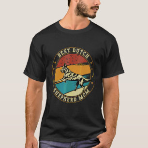 Retro German Shepherd Mom Dog Mother Dutch Shepard T-Shirt