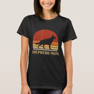 Retro German Shepherd Mom Dog Mother Pet Shepard M T-Shirt