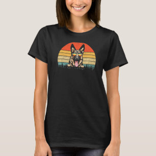 Retro German Shepherd Mom  Dog Mother Pet Shepard  T-Shirt