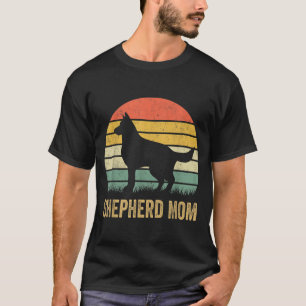 Retro German Shepherd Mom Gift Dog Mother Pet Shep T-Shirt
