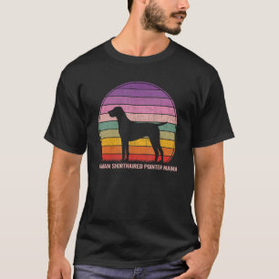 Retro German Shorthaired Pointer Mama Graphic Cool T-Shirt