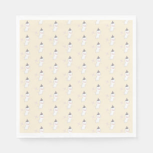 Retro Ghost Doodle Halloween Pattern  Napkin