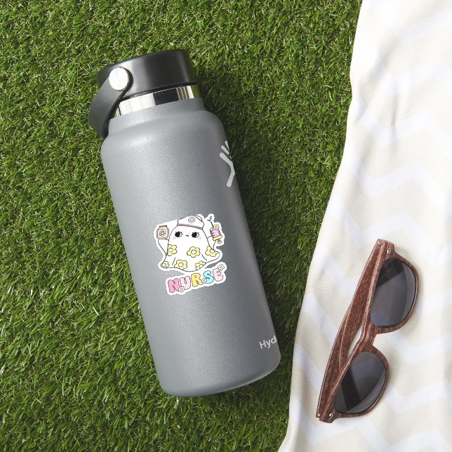 Retro Ghost Nurse Halloween Design Classic T-Shirt (HydroFlask Insitu)