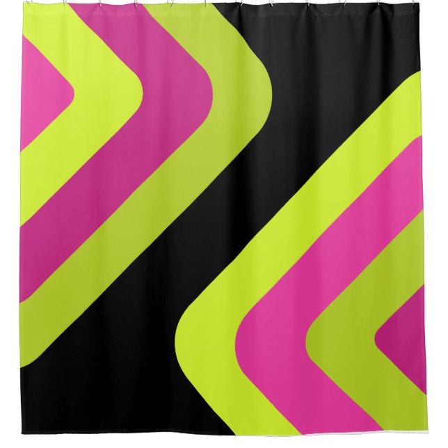 Retro Giant Diamonds Chartreuse Magenta (Front)