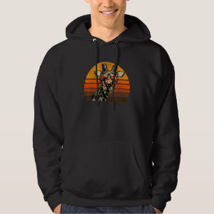 Retro Giraffe Zookeeper Zoogoer Wildlife Animal Zo Hoodie