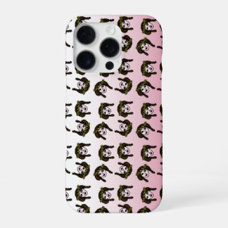 retro girl daisy chain pattern iPhone 16 pro case