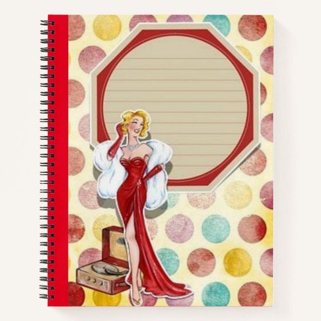 Retro girl notebook (Front)