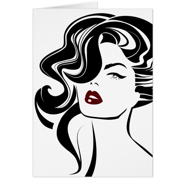 Retro girl red lips (Front)