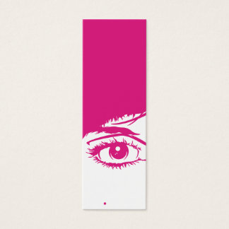 Retro Girls Face in Silhouette Bookmark