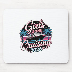 Retro Girls Gone Cruising 2026 Cruise Vacation Tri Mouse Pad