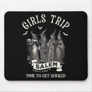 Retro Girls Trip Salem 1692 They Missed One Witch Mouse Pad