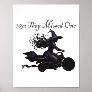 Retro Girls Trip Salem 1692 They Missed One Witch  Poster